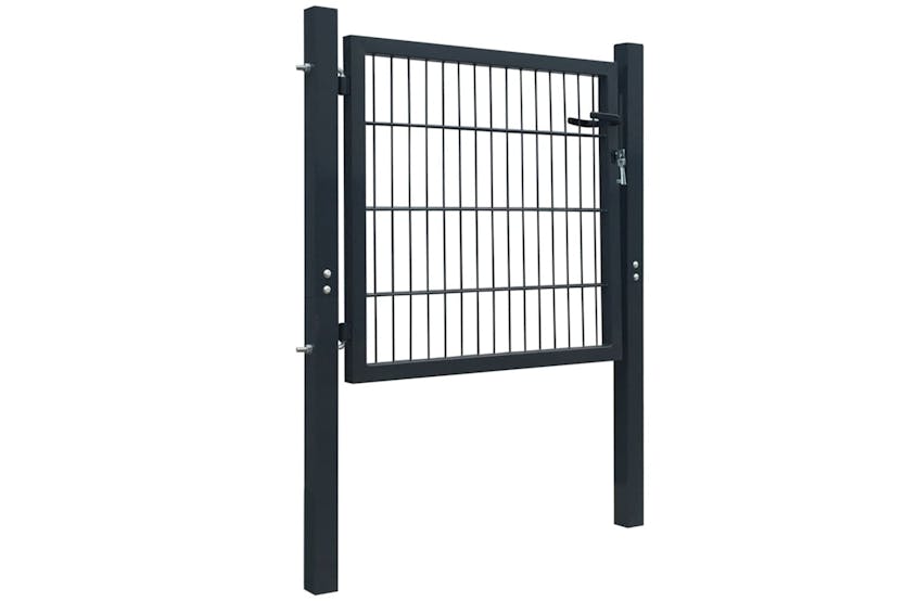 vidaXL 141740 2d Fence Gate (single) Anthracite Grey 106 X 130cm vidaXL 141740 2d Fence Gate (single) Anthracite Grey 106 X 130cm