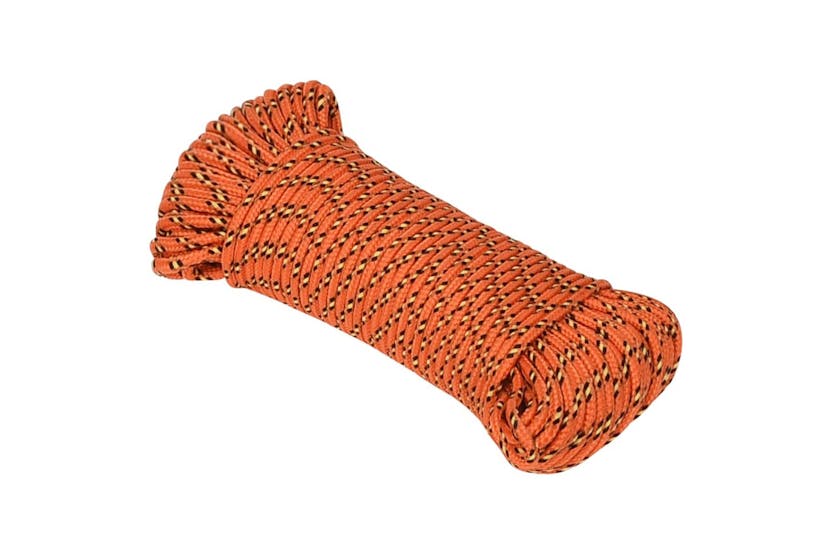 vidaXL 152642 Boat Rope Orange 3mm 100 M Polypropylene vidaXL 152642 Boat Rope Orange 3mm 100 M Polypropylene