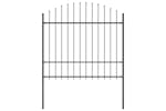 vidaXL 144944 Garden Fence With Spear Top Steel vidaXL 144944 Garden Fence With Spear Top Steel