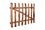 vidaXL 142594 Single Fence Gate Impregnated Hazel Wood 100x60cm vidaXL 142594 Single Fence Gate Impregnated Hazel Wood 100x60cm
