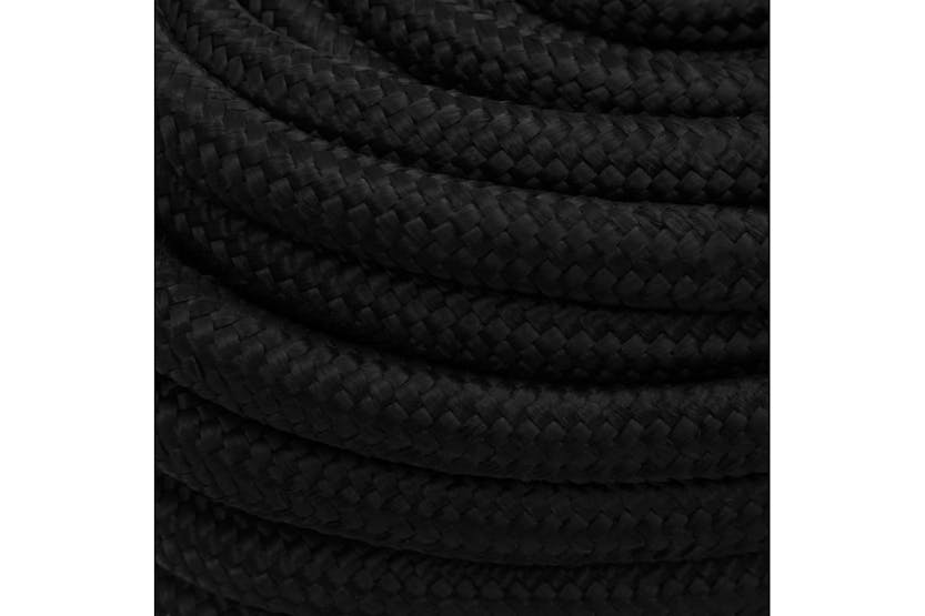 vidaXL 152843 Work Rope Black 25mm 25 M Polyester vidaXL 152843 Work Rope Black 25mm 25 M Polyester