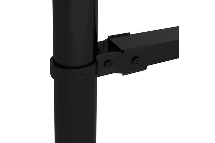 vidaXL 277741 Garden Fence With Spear Top Steel (1.5-1.75)x5.1 M Black vidaXL 277741 Garden Fence With Spear Top Steel (1.5-1.75)x5.1 M Black