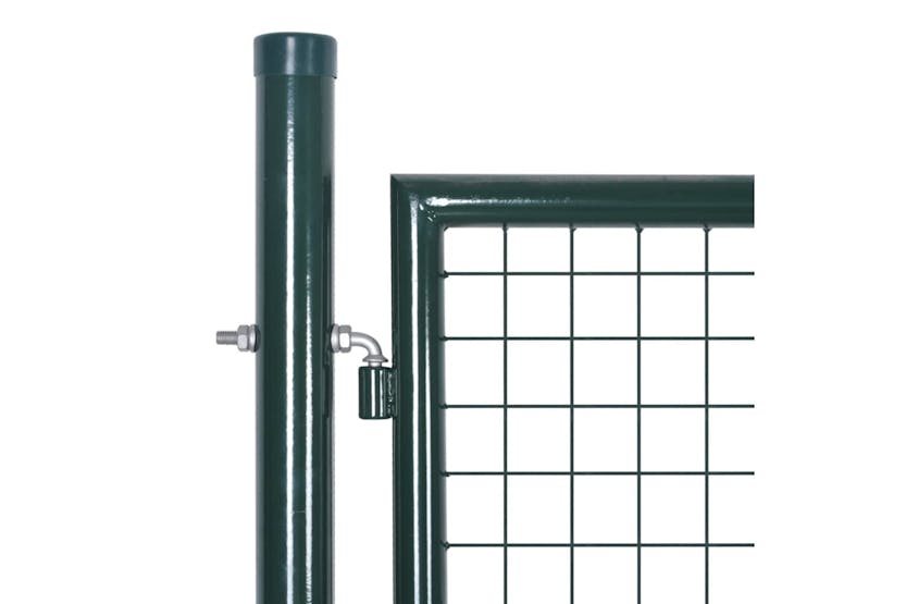 vidaXL 142025 Double Door Fence Gate Powder-coated Steel vidaXL 142025 Double Door Fence Gate Powder-coated Steel