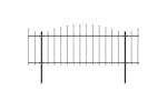 vidaXL 277706 Garden Fence With Spear Top Steel (0.5-0.75)x6.8 M Black vidaXL 277706 Garden Fence With Spear Top Steel (0.5-0.75)x6.8 M Black