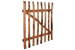 vidaXL 142596 Single Fence Gate Impregnated Hazel Wood 100x100cm vidaXL 142596 Single Fence Gate Impregnated Hazel Wood 100x100cm