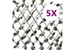 vidaXL 140913 Willow Trellis Fence 5 Pcs With Artificial Leaves 180x90cm vidaXL 140913 Willow Trellis Fence 5 Pcs With Artificial Leaves 180x90cm