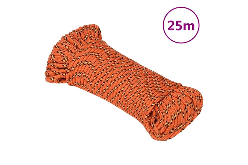 vidaXL 152650 Boat Rope Orange 5mm 25 M Polypropylene vidaXL 152650 Boat Rope Orange 5mm 25 M Polypropylene