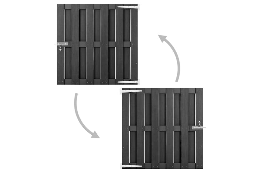 vidaXL 49083 Garden Gate Wpc 100x100cm Grey vidaXL 49083 Garden Gate Wpc 100x100cm Grey