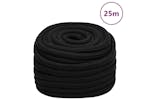 vidaXL 152843 Work Rope Black 25mm 25 M Polyester vidaXL 152843 Work Rope Black 25mm 25 M Polyester
