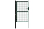 vidaXL Fence Gate Steel 100x125cm Green vidaXL Fence Gate Steel 100x125cm Green