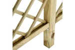 vidaXL 318417 Garden Lattice Fence With Pergola Top 300x50x200cm Impregnated Pinewood vidaXL 318417 Garden Lattice Fence With Pergola Top 300x50x200cm Impregnated Pinewood