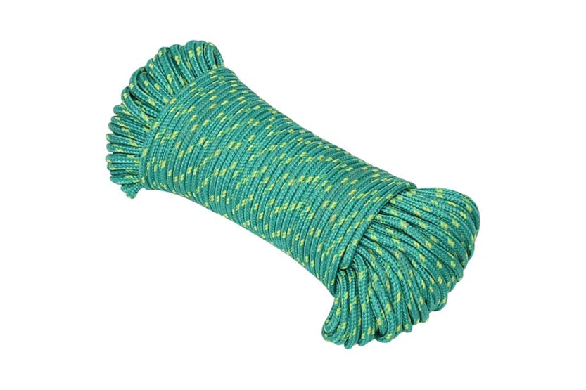 vidaXL 152703 Boat Rope Green 5mm 25 M Polypropylene vidaXL 152703 Boat Rope Green 5mm 25 M Polypropylene