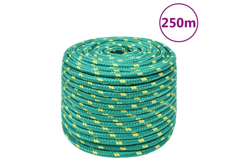 vidaXL 152726 Boat Rope Green 12mm 250 M Polypropylene vidaXL 152726 Boat Rope Green 12mm 250 M Polypropylene