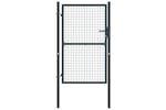 vidaXL 145775 Mesh Garden Gate Galvanised Steel 100x250cm Grey vidaXL 145775 Mesh Garden Gate Galvanised Steel 100x250cm Grey