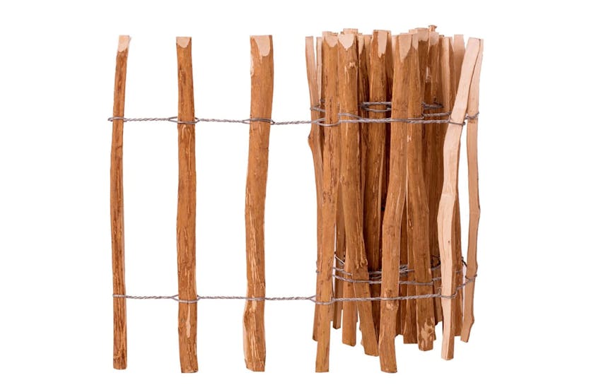 vidaXL 43136 Picket Fence Hazel Wood 60x500cm vidaXL 43136 Picket Fence Hazel Wood 60x500cm