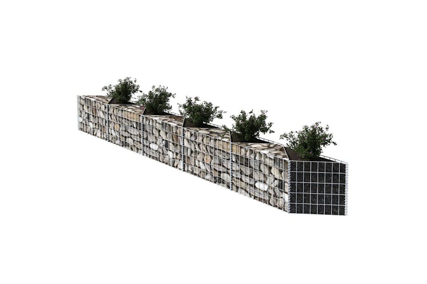 vidaXL 142538 Gabion Basket Galvanised Steel 300x30x50cm vidaXL 142538 Gabion Basket Galvanised Steel 300x30x50cm