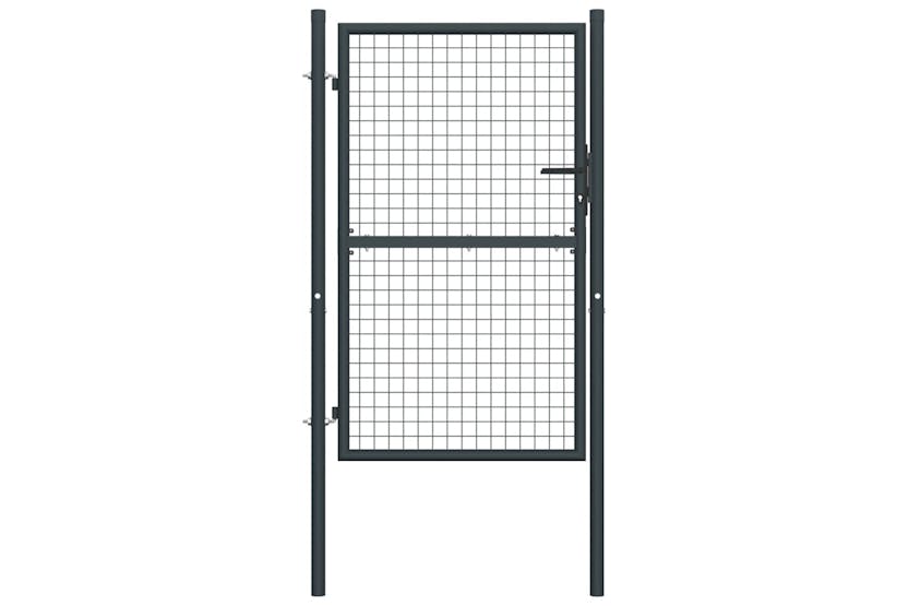 vidaXL 145774 Mesh Garden Gate Galvanised Steel 100x225cm Grey vidaXL 145774 Mesh Garden Gate Galvanised Steel 100x225cm Grey