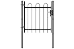 vidaXL 144361 Single Door Fence Gate With Hoop Top 100 X 75cm vidaXL 144361 Single Door Fence Gate With Hoop Top 100 X 75cm