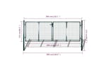 vidaXL 42981 Fence Gate Steel 306x175cm Green vidaXL 42981 Fence Gate Steel 306x175cm Green