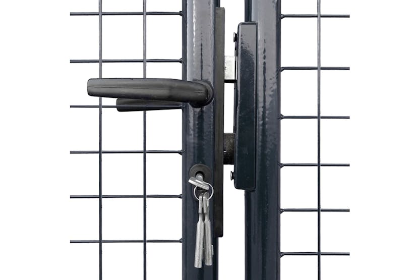 vidaXL 143379 Mesh Garden Gate Galvanised Steel 400x200cm Grey vidaXL 143379 Mesh Garden Gate Galvanised Steel 400x200cm Grey