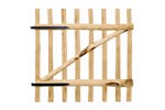 vidaXL 142591 Single Fence Gate Hazel Wood 100x100cm vidaXL 142591 Single Fence Gate Hazel Wood 100x100cm