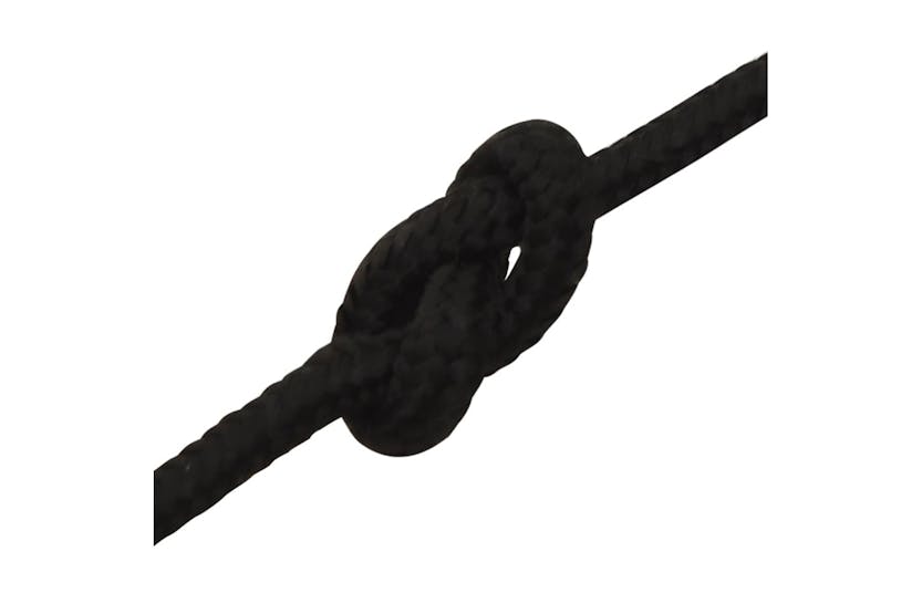 vidaXL 152807 Work Rope Black 5mm 25 M Polyester vidaXL 152807 Work Rope Black 5mm 25 M Polyester
