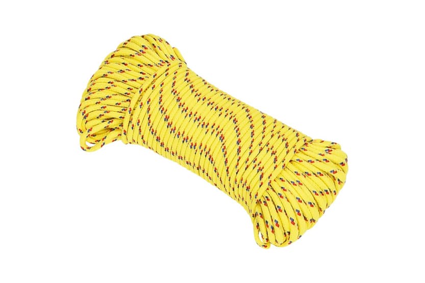 vidaXL 152595 Boat Rope Yellow 4mm 250 M Polypropylene vidaXL 152595 Boat Rope Yellow 4mm 250 M Polypropylene