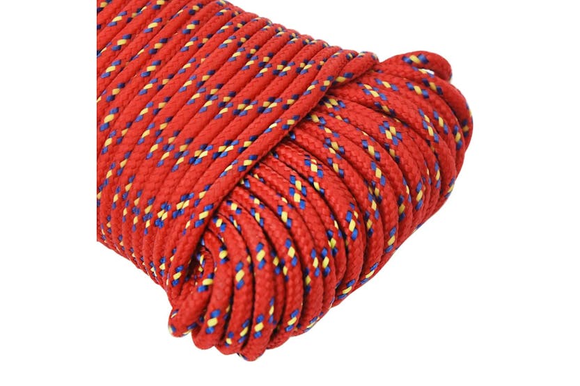 vidaXL 152385 Boat Rope Red 5mm 25 M Polypropylene vidaXL 152385 Boat Rope Red 5mm 25 M Polypropylene