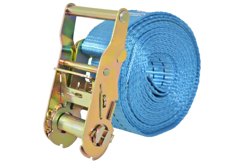 vidaXL 142655 Ratchet Tie Down Straps 10 Pcs 2 Tonnes 6mx38mm Blue vidaXL 142655 Ratchet Tie Down Straps 10 Pcs 2 Tonnes 6mx38mm Blue