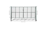 vidaXL 141393 Mesh Garden Gate 415 X 250cm / 400 X 200cm vidaXL 141393 Mesh Garden Gate 415 X 250cm / 400 X 200cm
