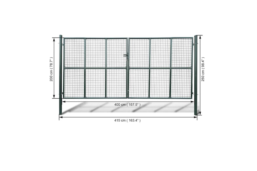 vidaXL 141393 Mesh Garden Gate 415 X 250cm / 400 X 200cm vidaXL 141393 Mesh Garden Gate 415 X 250cm / 400 X 200cm