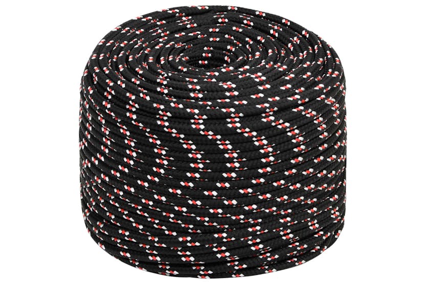 vidaXL 152345 Boat Rope Black 8mm 250 M Polypropylene vidaXL 152345 Boat Rope Black 8mm 250 M Polypropylene