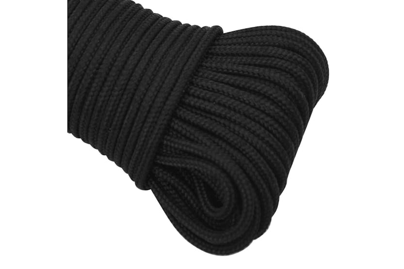vidaXL 152482 Boat Rope Full Black 3mm 50 M Polypropylene vidaXL 152482 Boat Rope Full Black 3mm 50 M Polypropylene