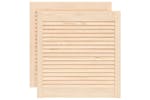 vidaXL 151122 Louvred Doors 2 Pcs Solid Pine Wood 61.5x59.4cm vidaXL 151122 Louvred Doors 2 Pcs Solid Pine Wood 61.5x59.4cm