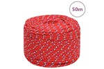 vidaXL 152396 Boat Rope Red 8mm 50 M Polypropylene vidaXL 152396 Boat Rope Red 8mm 50 M Polypropylene