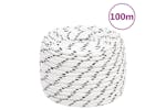 vidaXL 152777 Braided Boat Rope White 12mmx100 M Polyester vidaXL 152777 Braided Boat Rope White 12mmx100 M Polyester