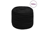 vidaXL 152818 Work Rope Black 8mm 50 M Polyester vidaXL 152818 Work Rope Black 8mm 50 M Polyester