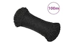 vidaXL 153008 Work Rope Black 8mm 100 M Polypropylene vidaXL 153008 Work Rope Black 8mm 100 M Polypropylene