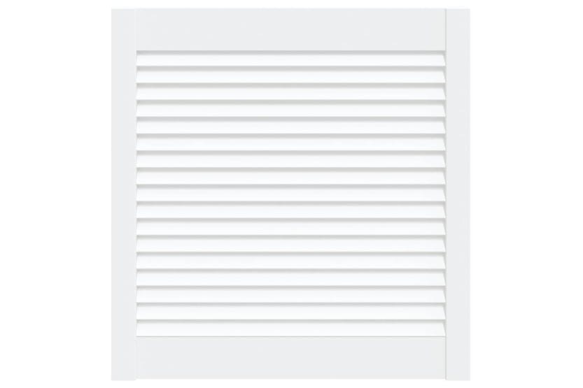 vidaXL 151157 Louvred Door Solid Pine Wood White 61.5x59.4cm vidaXL 151157 Louvred Door Solid Pine Wood White 61.5x59.4cm