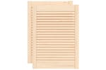 VidaXL 151128 Louvred Doors 2 Pcs Solid Pine Wood 69x49.4cm VidaXL 151128 Louvred Doors 2 Pcs Solid Pine Wood 69x49.4cm