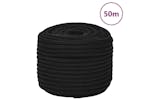 vidaXL 152831 Work Rope Black 14mm 50 M Polyester vidaXL 152831 Work Rope Black 14mm 50 M Polyester