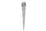 vidaXL 145425 Ground Spikes 2 Pcs Silver 12x12x89cm Galvanised Steel vidaXL 145425 Ground Spikes 2 Pcs Silver 12x12x89cm Galvanised Steel