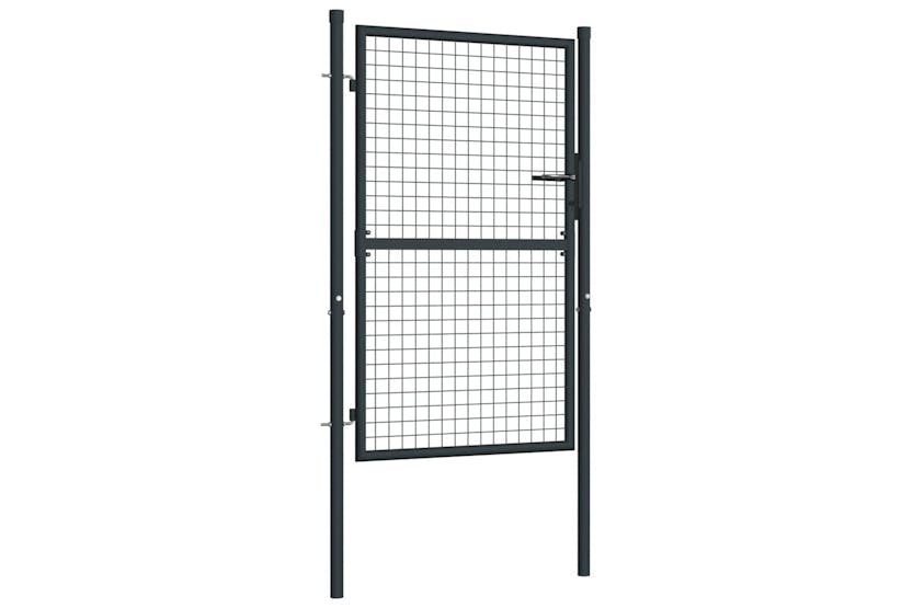 vidaXL 145772 Mesh Garden Gate Galvanised Steel 100x175cm Grey vidaXL 145772 Mesh Garden Gate Galvanised Steel 100x175cm Grey