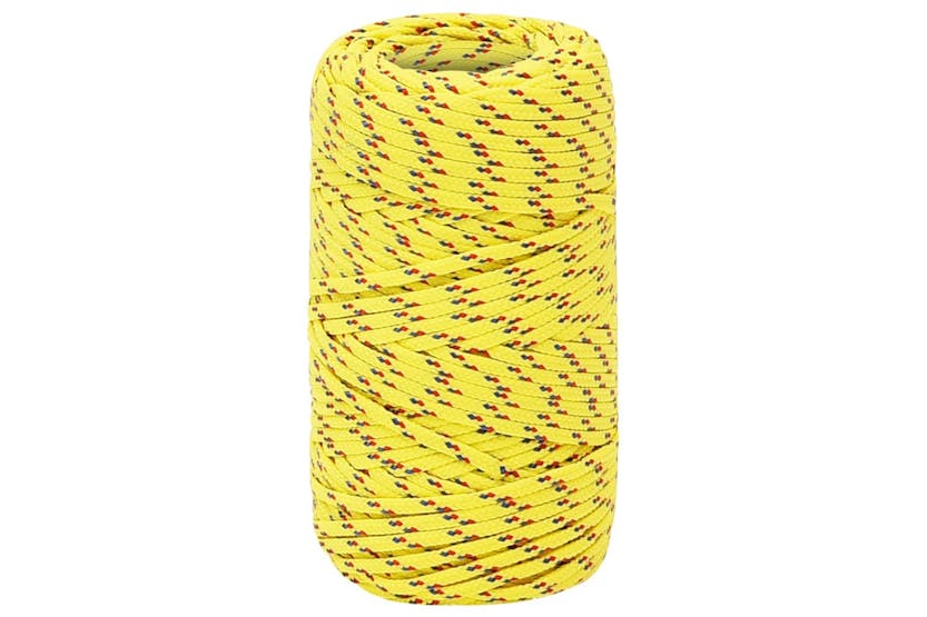 vidaXL 152582 Boat Rope Yellow 2mm 25 M Polypropylene vidaXL 152582 Boat Rope Yellow 2mm 25 M Polypropylene