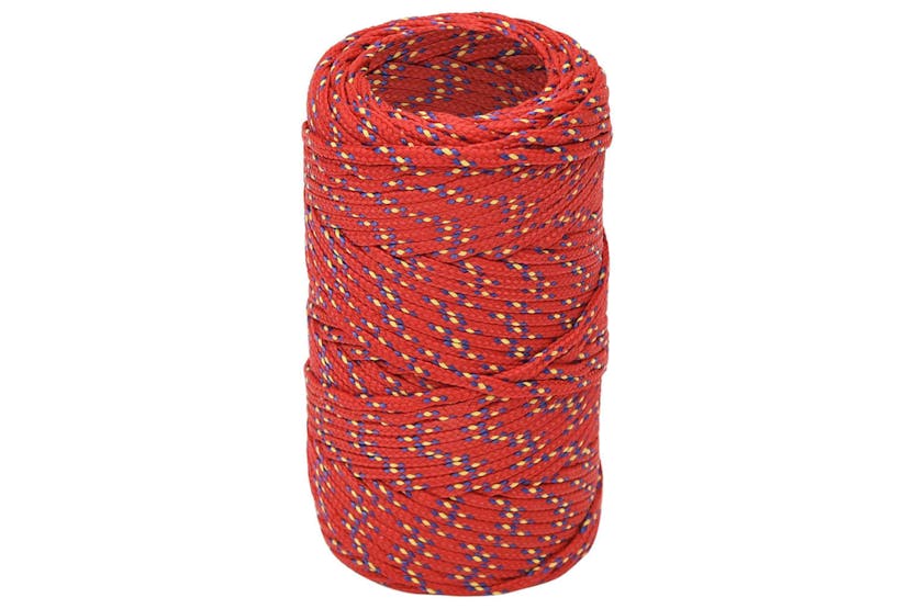 vidaXL 152372 Boat Rope Red 2mm 100 M Polypropylene vidaXL 152372 Boat Rope Red 2mm 100 M Polypropylene