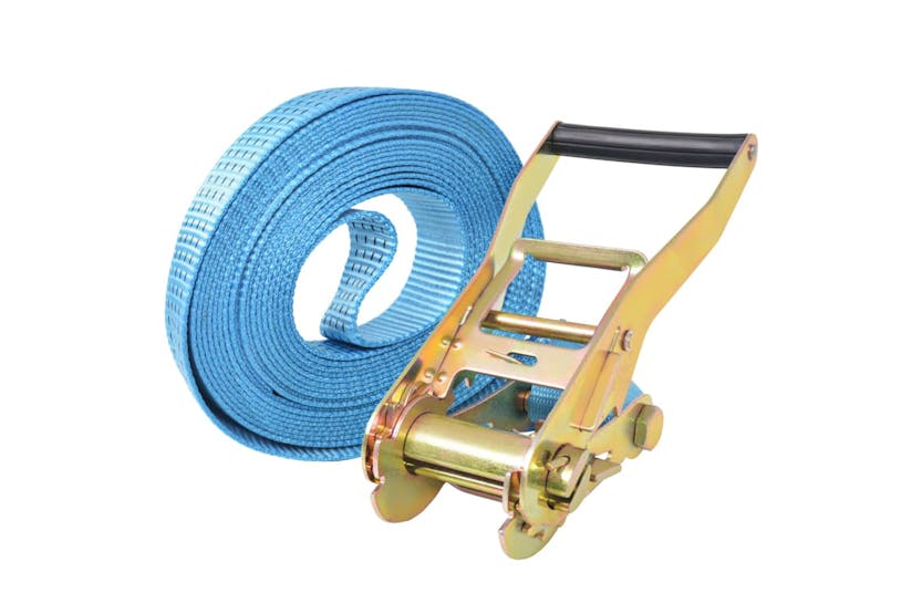 vidaXL 142656 Ratchet Tie Down Straps 4 Pcs 4 Tonnes 8mx50mm Blue vidaXL 142656 Ratchet Tie Down Straps 4 Pcs 4 Tonnes 8mx50mm Blue