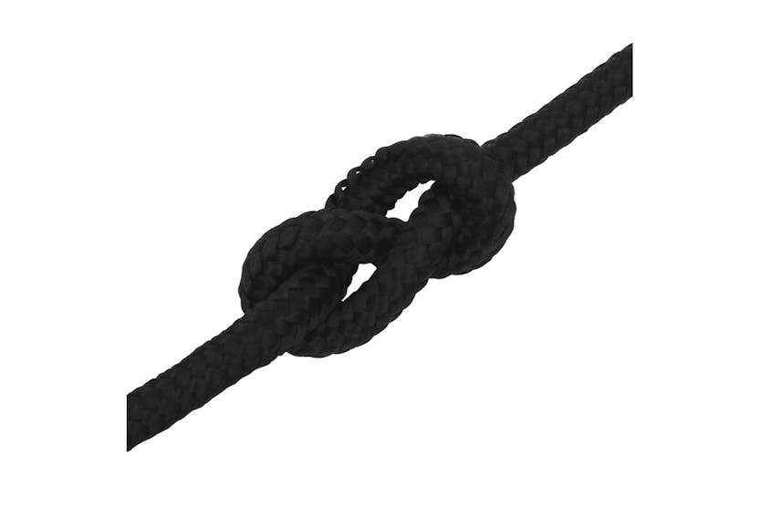 vidaXL 152831 Work Rope Black 14mm 50 M Polyester vidaXL 152831 Work Rope Black 14mm 50 M Polyester