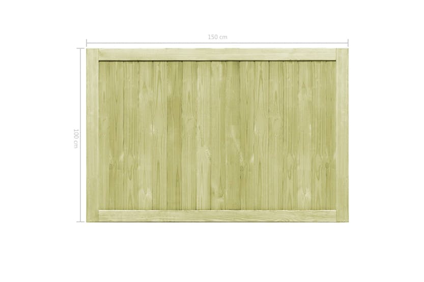 vidaXL 45339 Garden Gates 2 Pcs Impregnated Pinewood 300x100cm vidaXL 45339 Garden Gates 2 Pcs Impregnated Pinewood 300x100cm