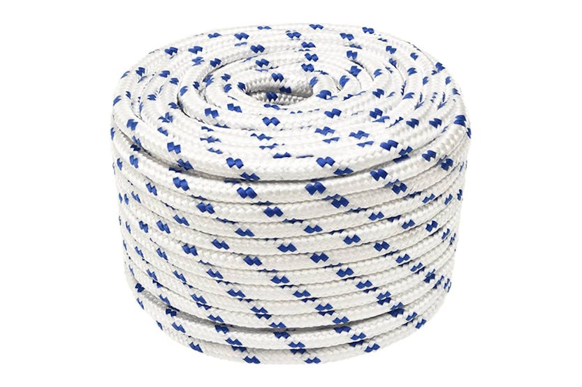 vidaXL 152299 Boat Rope White 12mm 25 M Polypropylene vidaXL 152299 Boat Rope White 12mm 25 M Polypropylene
