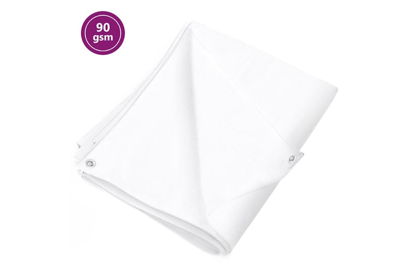 vidaXL 151575 Tarpaulin 90 G/m² 8x10 M White Hdpe vidaXL 151575 Tarpaulin 90 G/m² 8x10 M White Hdpe